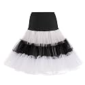 WOWBRIDAL Women's Vintage 50s Rockabilly Petticoat 25.59" Length Tutu Underskirt