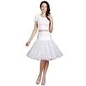WOWBRIDAL Women's Vintage 50s Rockabilly Petticoat 25.59" Length Tutu Underskirt