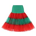 WOWBRIDAL Women's Vintage 50s Rockabilly Petticoat 25.59" Length Tutu Underskirt