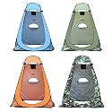WOWCASE 1-2 Person Large Space Pop Up Shower Privacy Shelter Tent with 3 Windows, Outdoor Portable Dressing Room, Privacy Shower Tents for Camping Beach Isolation Fishing (Camouflage, 1.5x1.5x1.9m)