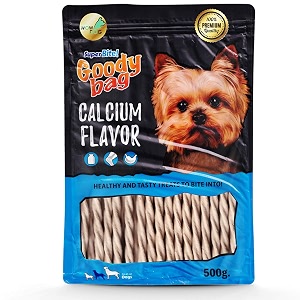 wowdog dog treats calcium dental chews sticks - 500 grams