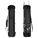 Fishing Rod Case Fishing Pole Carrier Bag Fishing Traveling,A Gift Family Father, Daughter Friends as a Christmas Year Gift(Black)
