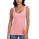 WOWENY Thermal Fleece Tank Top for Women Sleeveless Sweetheart Neck Winter Vest Underwear Tops Warm Cami Base Layer
