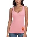 WOWENY Thermal Fleece Tank Top for Women V Neck Sleeveless Shirts Camisole Warm Base Layer Cami Vest Underwear Tops