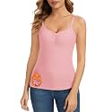 WOWENY Thermal Fleece Tank Top for Women Sleeveless Sweetheart Neck Winter Vest Underwear Tops Warm Cami Base Layer