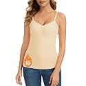 WOWENY Thermal Fleece Tank Top for Women Sleeveless Sweetheart Neck Winter Vest Underwear Tops Warm Cami Base Layer