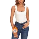 WOWENY Women's Thermal Tank Tops Sleeveless Underwear Tops Adjustable Straps Winter Camisole Fleece Shirts Warm Vest
