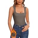 WOWENY Women's Thermal Tank Tops Sleeveless Underwear Tops Adjustable Straps Winter Camisole Fleece Shirts Warm Vest