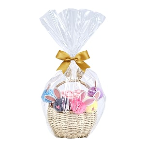 wowfit cello bags10 ct 16x24 inches clear cellophane bags perfect for gift presents wine bottles bridalbaby showers and more 12 mil flat no gusset 16x24 inches not include ribbon