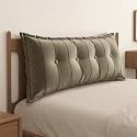 WOWMAX Headboard Pillow Full Dorm Reading &amp; Body Pillow for Bedrest, Camel