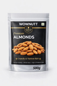 wownutt Premium Quality Almonds 500g - Fresh