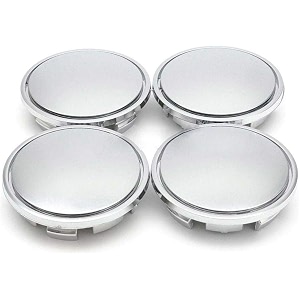 4pcs 65mm abs chrome car wheel center tyre rim hub cap cover  color- silver