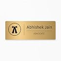 Customized Self Adhesive Acrylic Name Plate | Custom Name Plate For Home, Office &amp; Outdoor Entrance for Advocate Lawyer Judge Doctor Dentist Birthday Rakhi Gift (For Advocate D1)