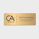 Personalized Office Door Name Plate | Acrylic Name Plaque For CA Chartered Accountant CMA CS IAS IPS OFFICER Birthday Rakhi Gift Brother Father Friend