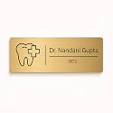 Personalized Self Adhesive Office Home Door Name Plate for Dentist | Acrylic Wall Plaque for Entrance Birhday Rakhi Gift Friend Brother Doctor Clinic Hospital Employee (For Dentist)