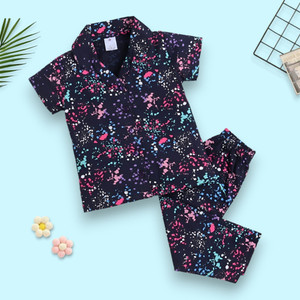 woxaa kids nightwear baby boys  baby girls printed cotton
