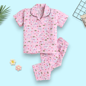 woxaa kids nightwear baby boys  baby girls printed cotton