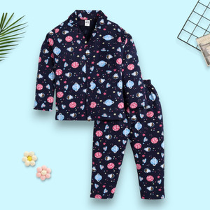 woxaa kids nightwear baby boys  baby girls printed cotton