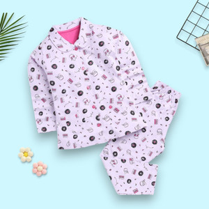 woxaa kids nightwear baby boys  baby girls printed cotton