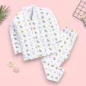 Woxaa Kids Nightwear Baby Boys & Baby Girls Printed Cotton