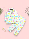 Woxaa Kids Nightwear Baby Boys & Baby Girls Printed Cotton