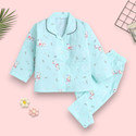 Woxaa Kids Nightwear Baby Boys & Baby Girls Printed Cotton