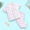 Woxaa Kids Nightwear Baby Boys & Baby Girls Printed Cotton