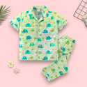 Woxaa Kids Nightwear Baby Boys & Baby Girls Printed Cotton