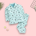Woxaa Kids Nightwear Baby Boys & Baby Girls Printed Cotton