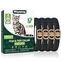 Woyamay 4 Pack Flea Collar for Cats, Cat Flea and Tick Treatment