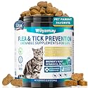 Woyamay Flea and Tick Prevention for Cats, Chewable Flea Treatment for Cats