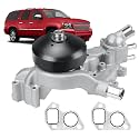 WP-1106 Engine Water Pump w/Coolant Thermostat &amp; Gasket AW6009 Compatible with Cadillac Escalade 07-14,Chevy Silverado 07-19,GMC Sierra 07-19, Yukon 07-14.