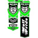 WP Green Cricket Bat Sticker