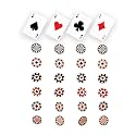 WP WANNA PARTY Card Party Hanging Decoration (Red, Pack of 4)