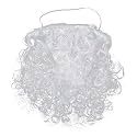 WP WANNA PARTY Kids Santa Claus Beard, White Fake Beard for Christmas Party, Heavy White Beard Costume Accessories
