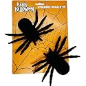 WP WANNA PARTY Pack of 2 Halloween Black Fake Spiders, Realistic Looking Hairy Spiders, Halloween Spider for Halloween Party Haunted House Decorations
