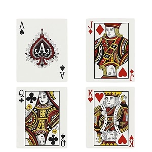 wp wanna party set of 4 akqj placemats placards big cutouts for casino party diwali cards party decoration multicolor