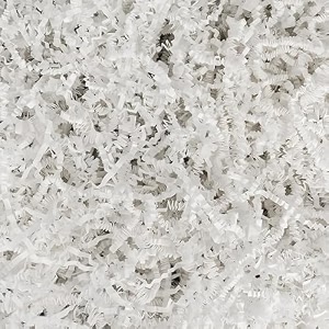 wp wanna party white paper shreds shredded paper for gift packaging box amp basket filler paper grass for decorative packing 30 grams