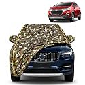 WR-V 100% Waterproof Car Cover | Dustproof Sun Protection Cover | Soft Cotton Lining | Triple Stitched | Mirror Pocket | Antenna Pocket | All Weather Body Cover (Army)