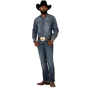 Wrangler Mens Retro Slim Fit Straight Leg