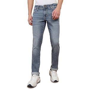 Wrangler Mens Skanders Slim Fit Low-Rise Jeans