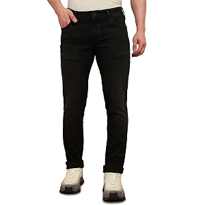 Wrangler Mens Skanders Slim Fit Low-Rise Jeans