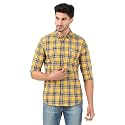 Wrangler Men Light Mustard amp Grey Checked