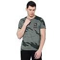 Wrangler Men Olive Printed Regular Fit T-Shirt