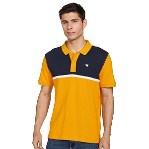 Wrangler Mens Solid Slim Fit Tshirts