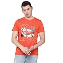 Wrangler Men Bright Orange Graphic Regular Fit