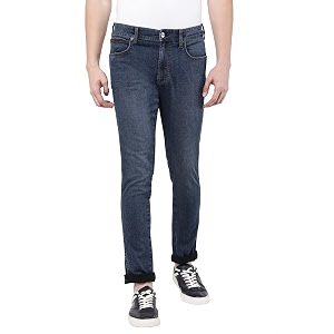 Wrangler Mens Bostin Indigo Jeans Slim