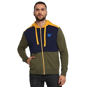 Wrangler Multicolor Austin Hooded Regular Fit Sweatshirt
