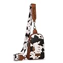 Wrangler Small Sling Bag for Women Leather Crossbody Bags Purse Fanny Packs