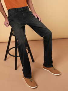 Wrangler Straight Fit Men Black Jeans